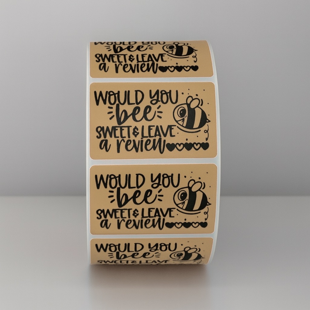 Please Leave a Review Sticker , cute thank you sticker for small business 2" - Picture 11 of 11